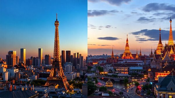 Top compagnies Paris Bangkok et comment les comparer efficacement
