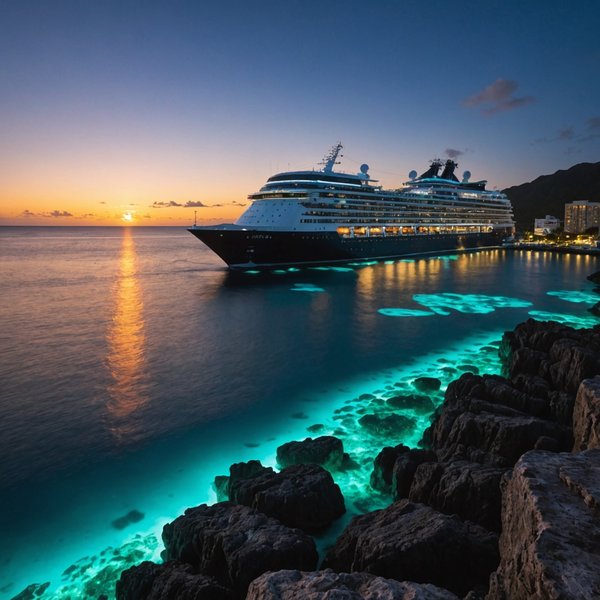 Quelle croisière offre des séminaires sur la bioluminescence marine dans les Caraïbes?
